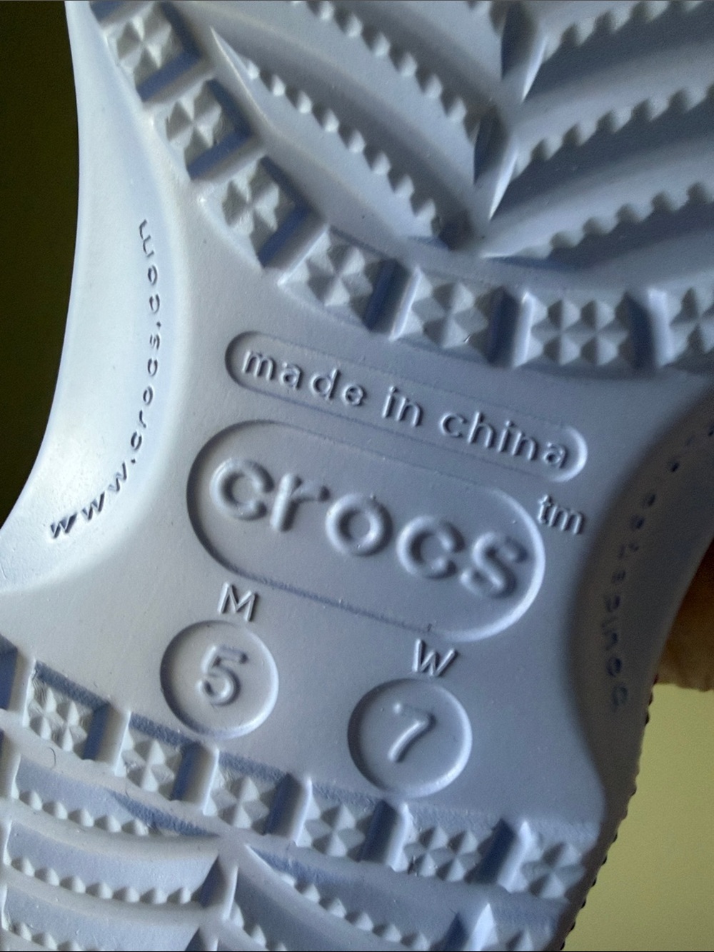 CROCS Lavender Butterfly Print Clogs - Picture 8 of 8